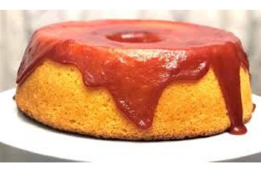 Bolo de Fubá com Goiabada